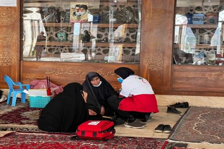 بهره مندی  ۲۳۰۰ زائر از خدمات هلال احمر در گلزار شهدای کرمان