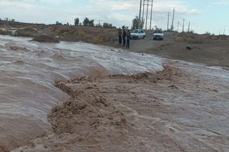 جاری شدن رودخانه های فصلی در ریگان