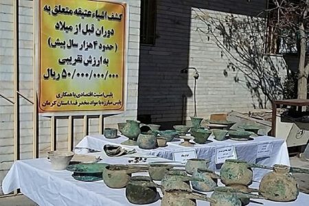 کشف اشیاء عتیقه در کرمان