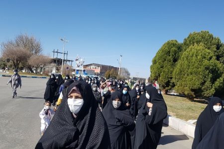 پیاده روی بانوان بردسیری بمناسبت هفته زن