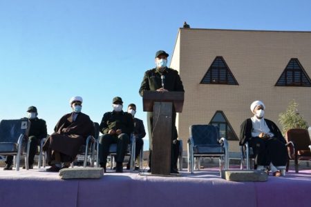 برگزاری آئین تحلیف کارکنان وظیفه مرکز آموزش شهید "رئیسی" بم