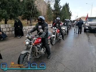 طی طریق ۱۱۰۰ کیلومتر با موتور فقط به عشق حاج قاسم