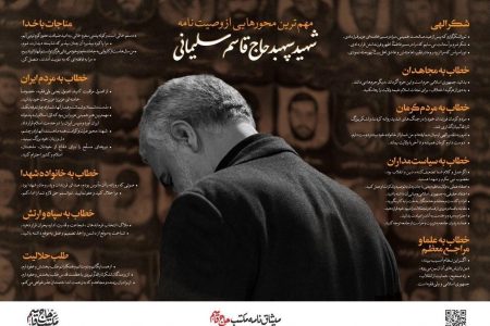 سردار شهید حاج قاسم سلیمانی در وصیت نامه خود دقیقا چه کسانی را مورد خطاب قرار داد؟