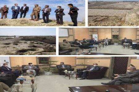 بازدید نماینده وزیر کشور از سیل بند جیرفت