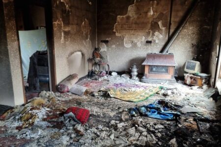 آتش سوزی منزل مسکونی در زرند