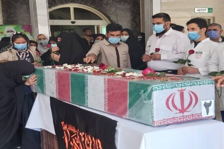 میزبانی اهالی بیمارستان فاطمه الزهرا (س)کرمان از شهیدگمنام