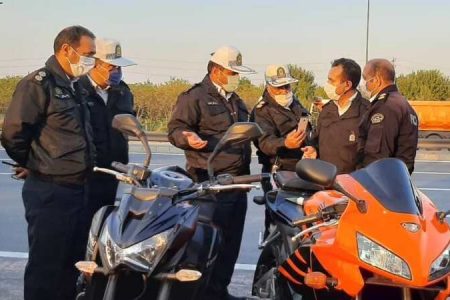 توقیف موتورسنگین ۵۰۰ میلیون تومانی مزاحم در محور هفت باغ 