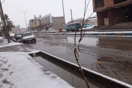 بارش برف زیبای زمستانی در بردسیر