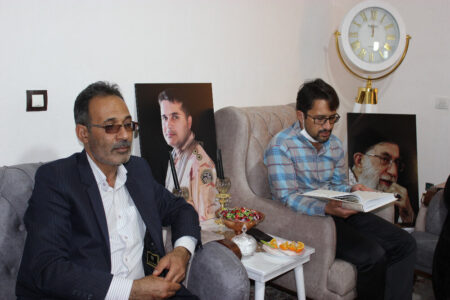 دیدار دانشگاهیان دانشگاه آزاد اسلامی بم با خانواده شهید شیرخانی