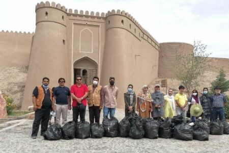ارگ جهانی بم از زباله پاکسازی شد