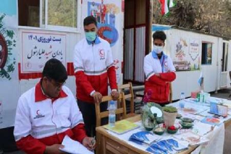 مراجعه بیش از 12 هزار مسافر به پست‌های نوروزی هلال‌احمر کرمان