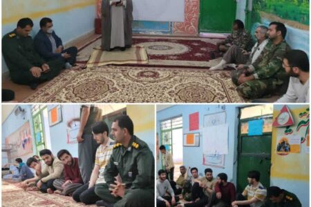 دیدار و سرکشی عیدانه سرهنگ پاسدار ناصر بهروز فرمانده ناحیه مقاومت بسیج سپاه شهرستان جیرفت به همراه امام جمعه شهرستان از گروه جهادی و خانواده شهدا