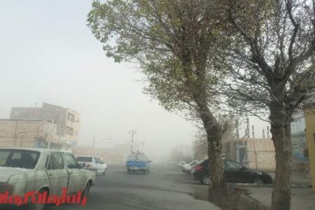 وزش باد شدید و هجوم ریزگردها در بردسیر