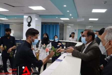 دیداری برای قدردانی از یکسال تلاش خستگی ناپذیر کادر بهداشت و درمان بافت