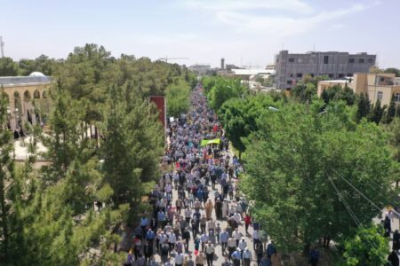 خروش مردم استان کرمان در چهل و چهارمین راه پیمایی روز قدس