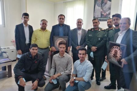 تجليل از قهرمانان و مربيان هيئت كاراته بسيج استان کرمان