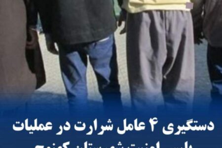 دستگیری ۴ عامل شرارت در عملیات پلیس امنیت کهنوج