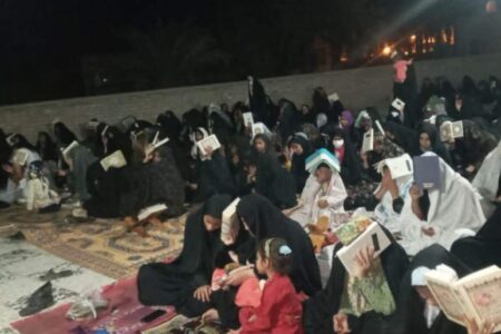 برگزاری مراسم شب قدر در شهرستان ریگان