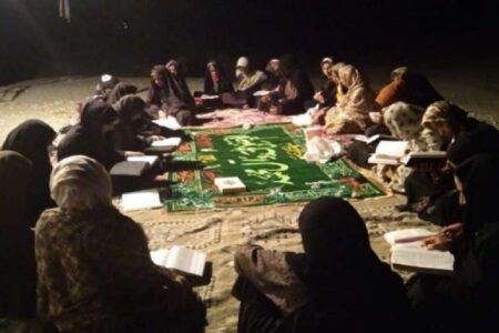 محفل جزءخوانی قرآن در روستاهای محروم فاریاب برگزار شد