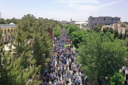 خروش مردم کرمان در چهل و چهارمین راه پیمایی روز قدس