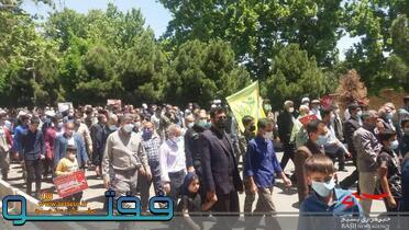 راهپیمایی روز جهانی قدس با شکوه در بافت برگزار شد