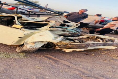 تصادف زنجیره ای درمحور سیرجان-کرمان با یک کشته