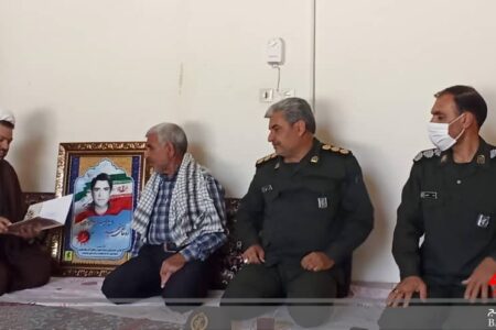 دیدار از خانواده شهدای روحانی با حضور مسئولین