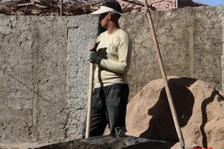 بازدید فرمانده بسیج ناحیه حضرت رسول  از روند فعالیتهای عمرانی گروه جهادی شهید حاج یونس زنگی آبادی