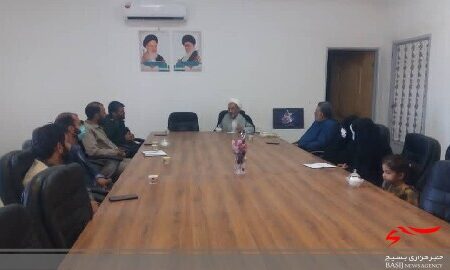 دیدار اعضای شورای جهادی سپاه با امام جمعه رفسنجان بمناسبت هفته بسیج سازندگی