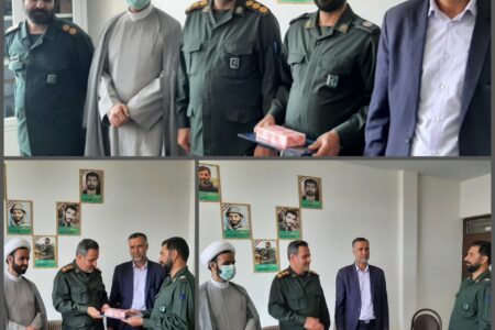 تقدیرسرهنگ پساوند فرمانده سپاه شهرستان رفسنجان وحجت الاسلام بیاضی پور مسئول نمایندگی ولی فقیه از مدیر روابط عمومی وتبلیغات سپاه شهرستان