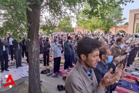 نماز با شکوه عید سعید فطر در بافت اقامه شد