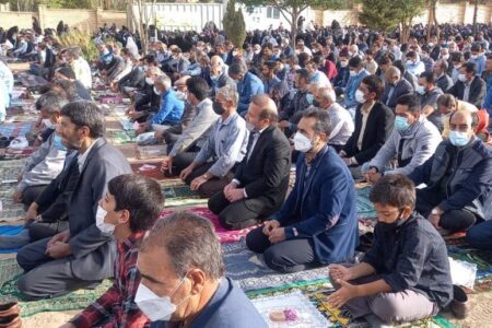 اقامه نماز عیدفطر در کوهبنان