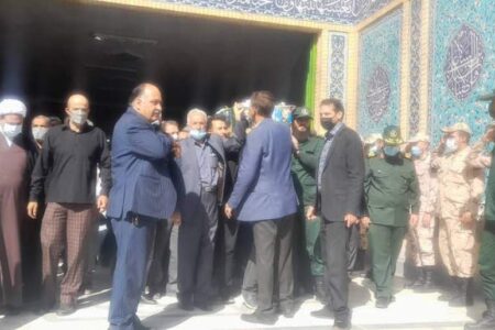 تشییع پیکر جانباز ۷۰ درصد در کرمان