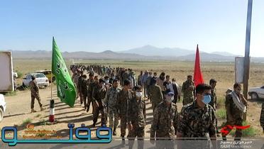 نمایش پرشور بسیجیان بافت در رزمایش سردارشهید سید محمد حجازی