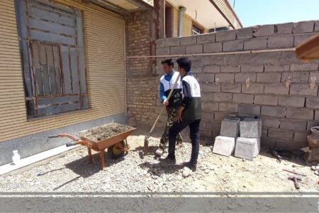 اقدامات  گروه جهادی شهید بابایی در شهرستان کوهبنان