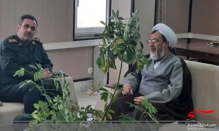 دیدار فرمانده سپاه رفسنجان با رئیس دادگستری ودادستان شهرستان رفسنجان