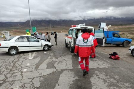 تصادف زنجیره ای در جاده کرمان – بم