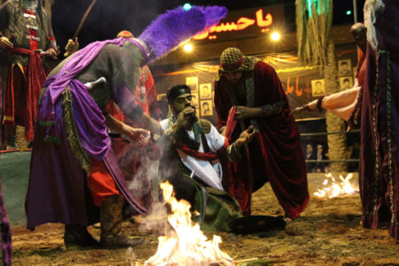 اجرای تعزیه شهادت حضرت مسلم بن عقیل(ع)