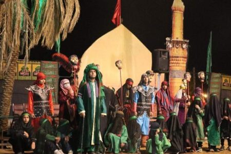 اجرای تعزیه بازار شام در نهمین سوگواره ملی تعزیه ده زیار