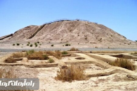 محوطه‌ باستان شناسی روستای کنارصندل شهرستان جیرفت