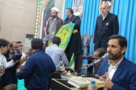 جشن ولادت امام رضا (ع) با حضور خادمان حرم رضوی در کهنوج