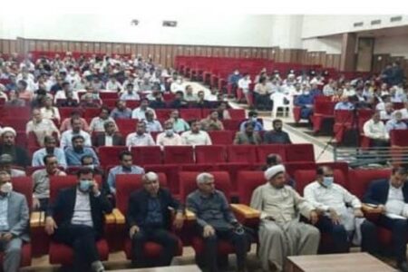 آئین تکریم و معارفه فرماندار شهرستان کهنوج برگزار شد