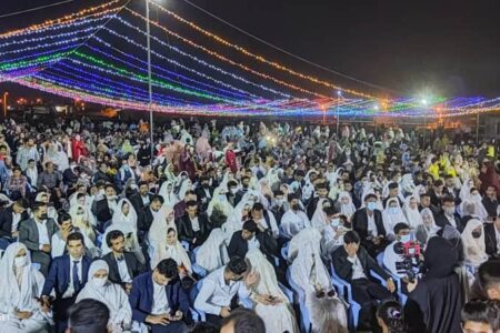 جشن ازدواج آسان درمنوجان برگزار شد