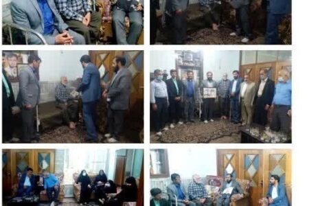 دیدار با خانواده شهید وجانباز در زرند انجام شد