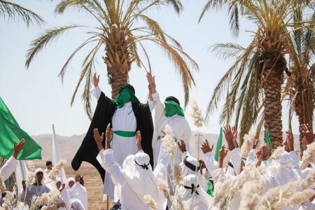 برگزاری مراسم بازسازی واقعه غدیر ۱۴ در شهرستان کرمان