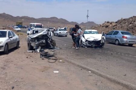 حادثه در محور ترانشه ۴ مصدوم بر جای گذاشت