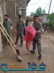 امداد رسانی بسیجیان در بافت