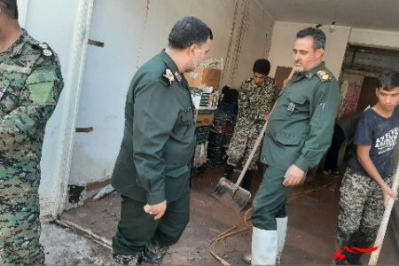 اقدامات نیروهای جهادی در کمک به سیل زدگان رفسنجان