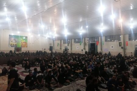 مراسم عزاداری وسوگواری امام حسین (علیه السلام ) در حسینیه ثارالله سپاه زرند برگزارگردید