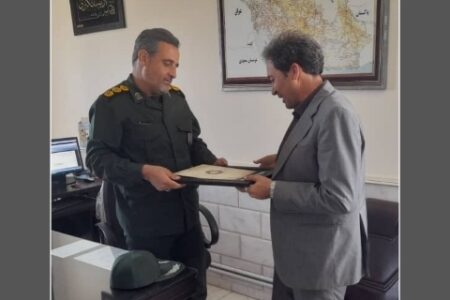 مسئول اتاق اصناف رفسنجان مورد تقدیر سپاه قرار گرفت